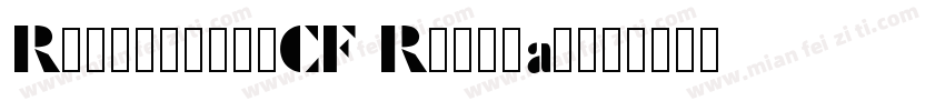 RoxboroughCF Redular字体转换